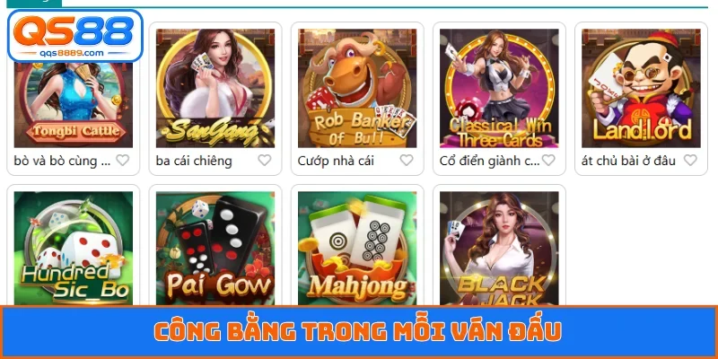 Game Bài QS88 - Cao Thủ Bước Vào Bàn Đấu Đối Kháng