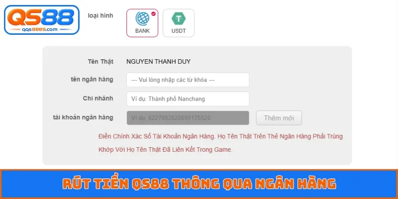 Rút Tiền QS88 - Trải Nghiệm Giao Dịch Tự Động Tức Thì