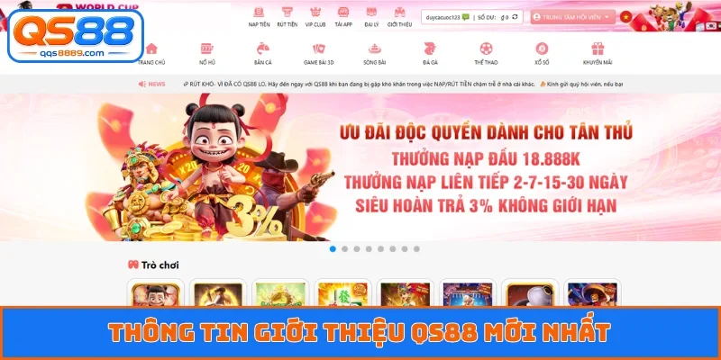 Giới Thiệu QS88 - Kỷ Nguyên Giải Trí Trực Tuyến Chất Lượng